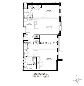 Allston 3 Beds 2 Baths Boston - $6,100 No Fee