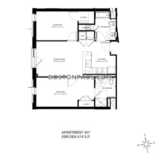 Allston 2 Beds 2 Baths Boston - $4,775 No Fee