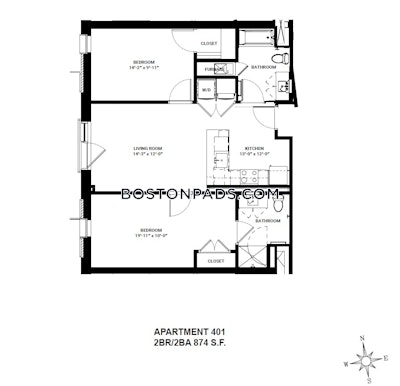 Allston 2 Beds 2 Baths Boston - $4,775 No Fee