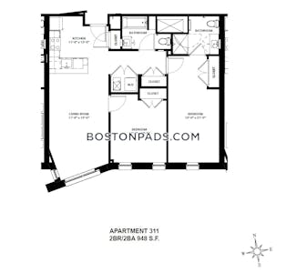 Allston 2 Beds 2 Baths Boston - $4,800 No Fee