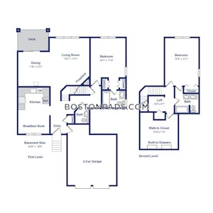 Waltham Apartment for rent 2 Bedrooms 2 Baths - $3,095